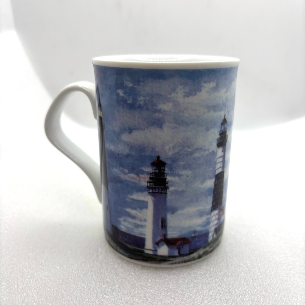 INHESION Light House II by Kathleen McNally Porcelain Coffee Tea Mug Cup